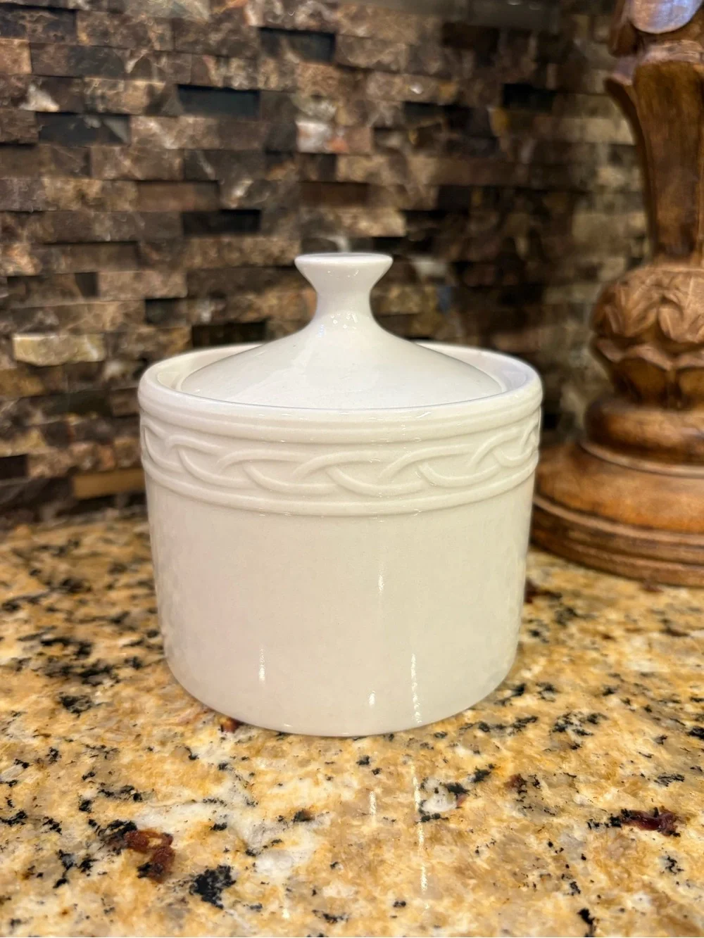 Gala by Block Sugar Jar and Creamer Set with Braided Design